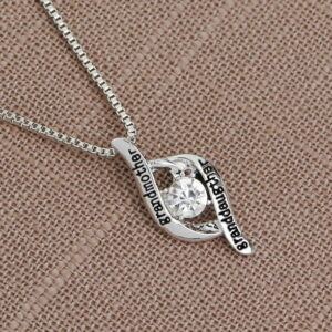 Christmas Deals SHOPESSA Christmas Gifts Jewelry Grandmother&granddaughter Mother's Day Gift Diamond Necklace on Clearance