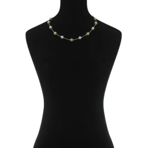 Gloria Vanderbilt Gold Tone Collar Necklace, 16" Length