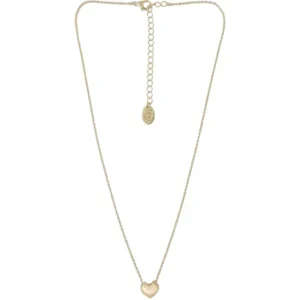 Time and Tru 18" with Extender Small Gold Heart Pendant Necklace for Women